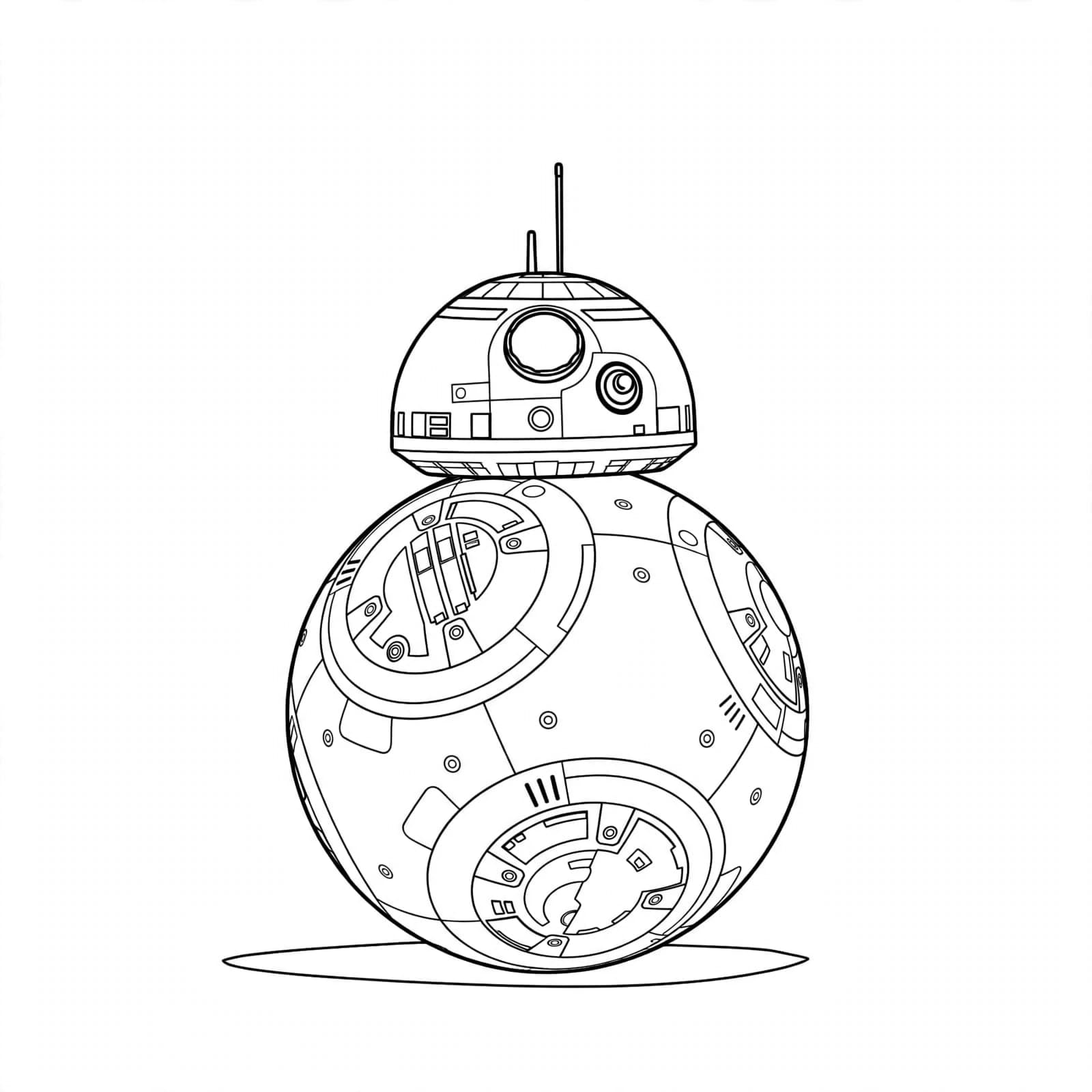 Droide BB-8 para colorir