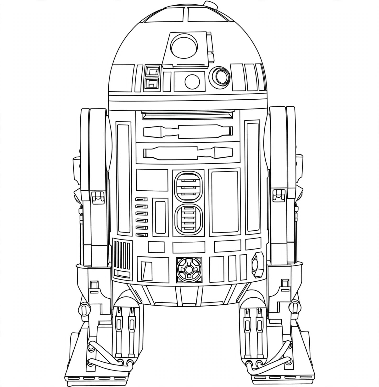 Robô R2-D2 para colorir