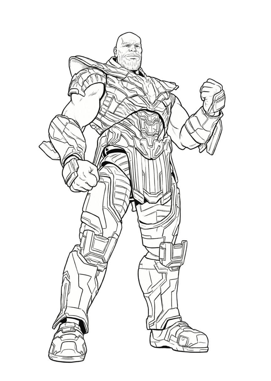 Thanos para colorir