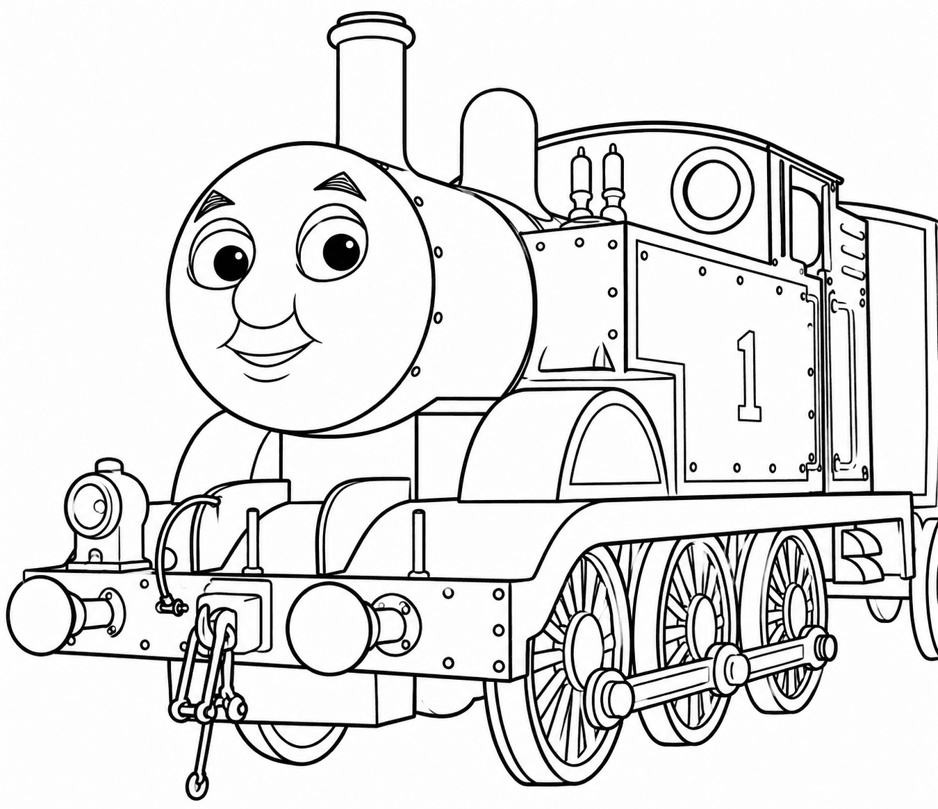 Thomas desenho para colorir