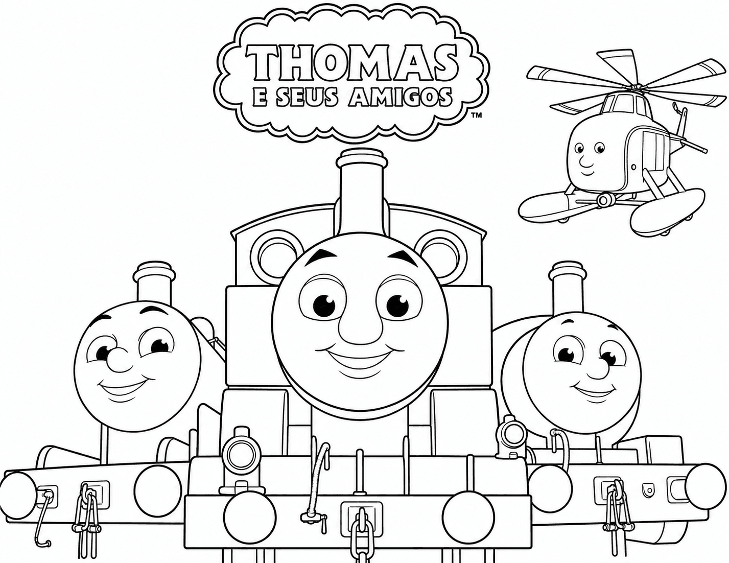 Thomas e Seus Amigos para colorir