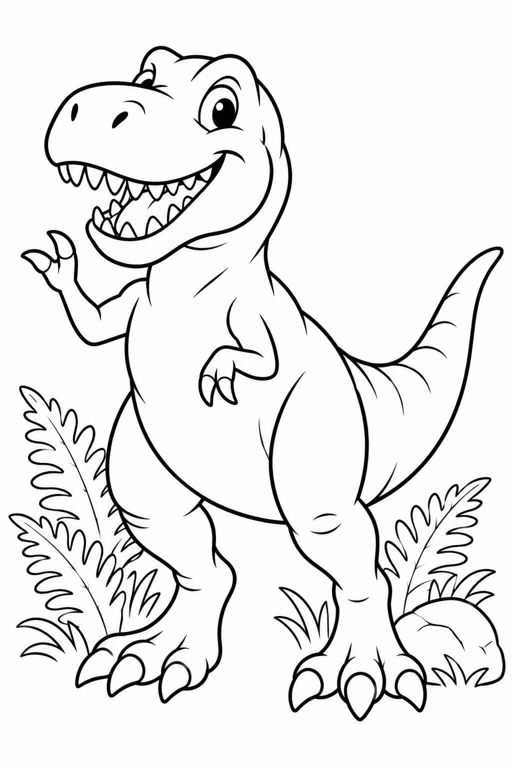 Tiranossauro rex para colorir