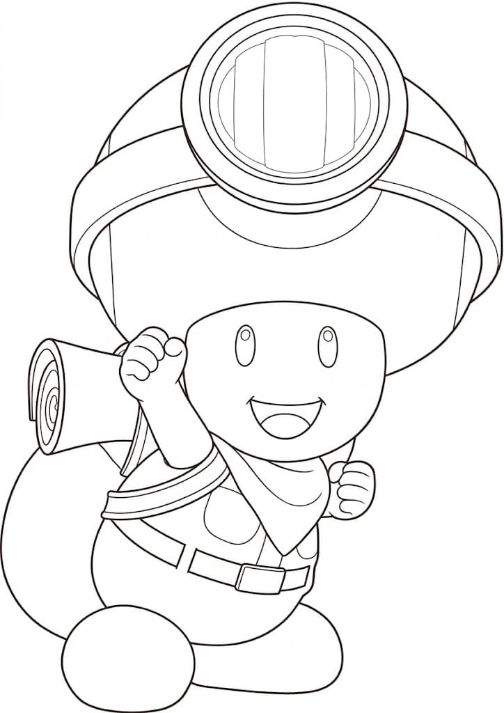Capitão Toad para colorir