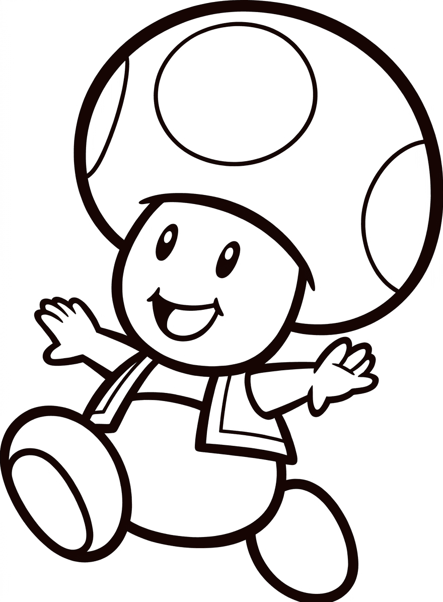 Toad para colorir