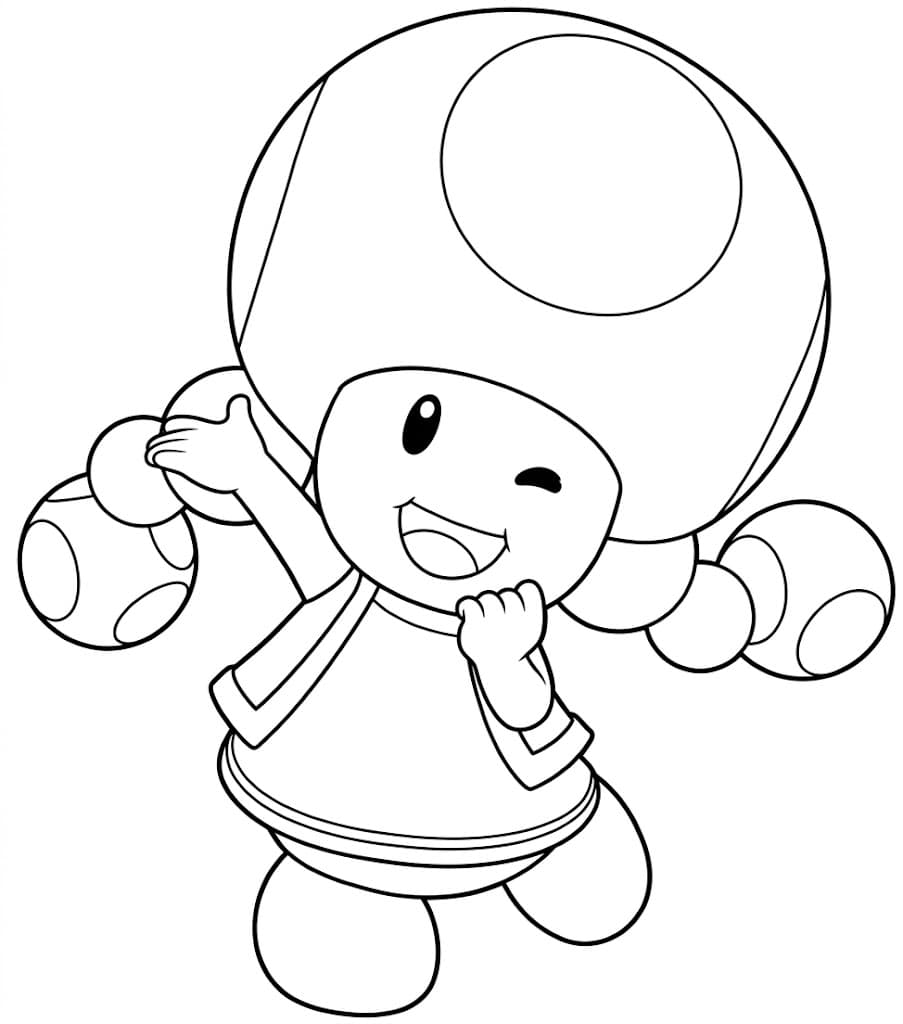 Toadette para colorir