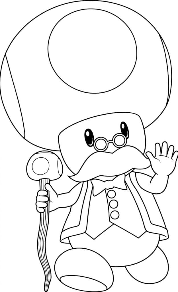 Toadsworth para colorir
