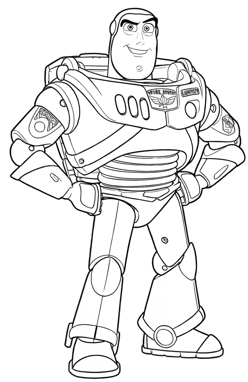 Buzz Lightyear para colorir