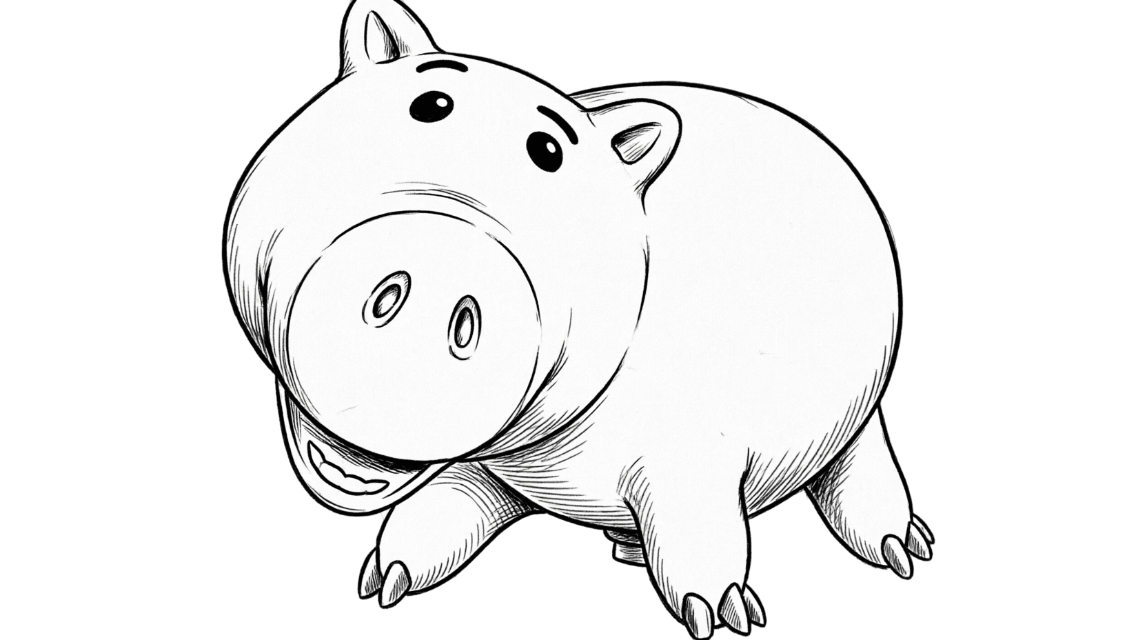 Porquinho para colorir