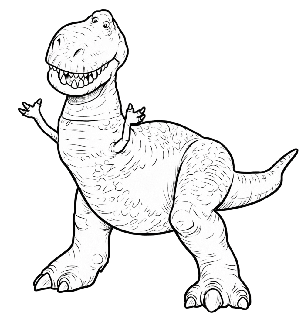 Rex para colorir