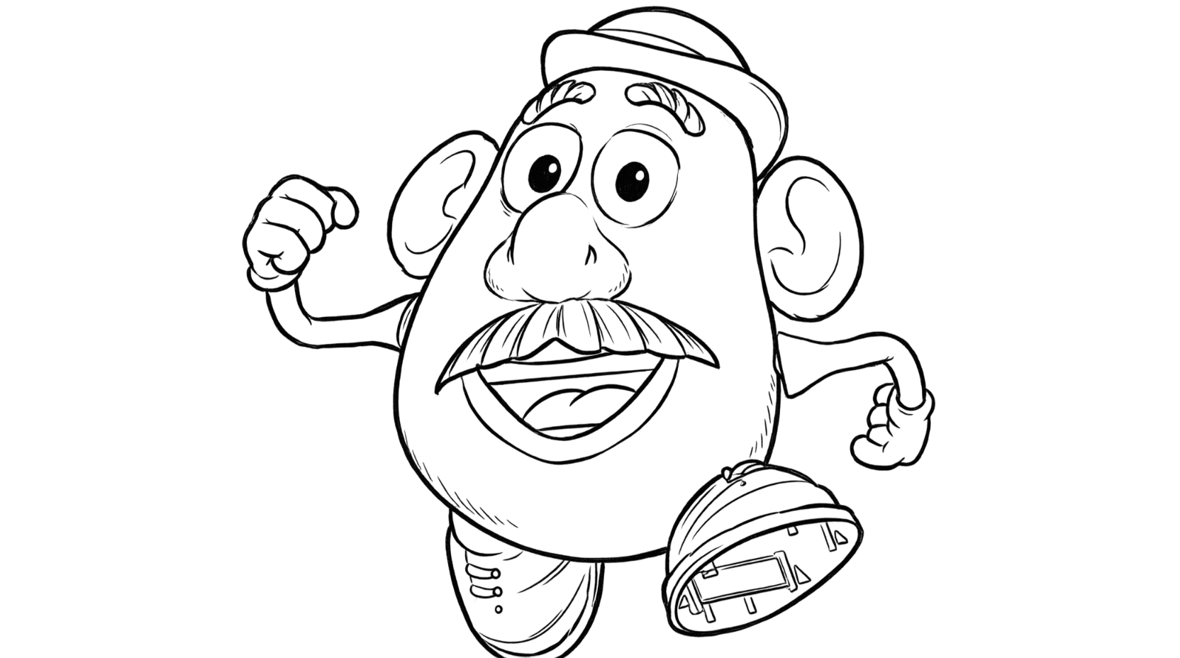 Sr. Cabeça de Batata para colorir