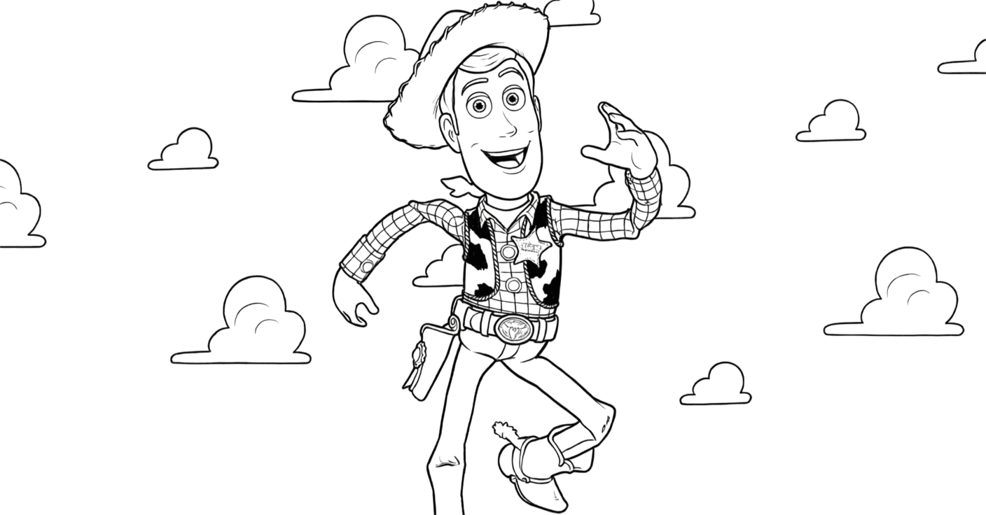Woody para colorir
