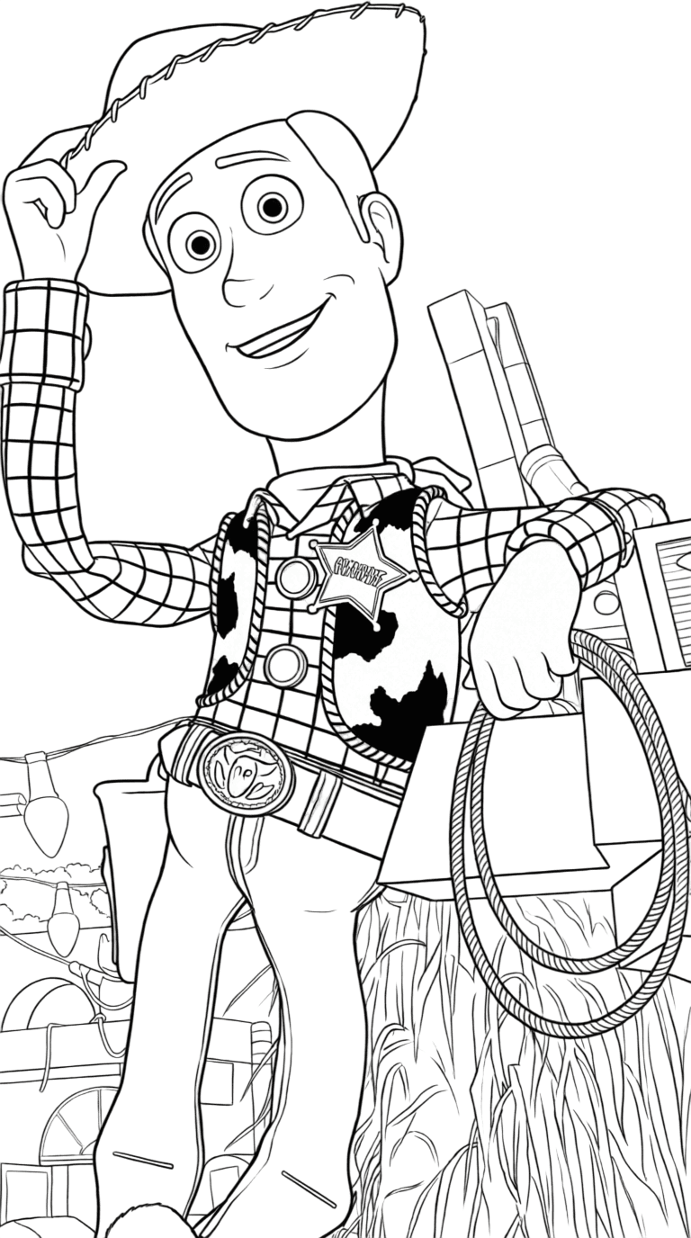 Xerife Woody para colorir