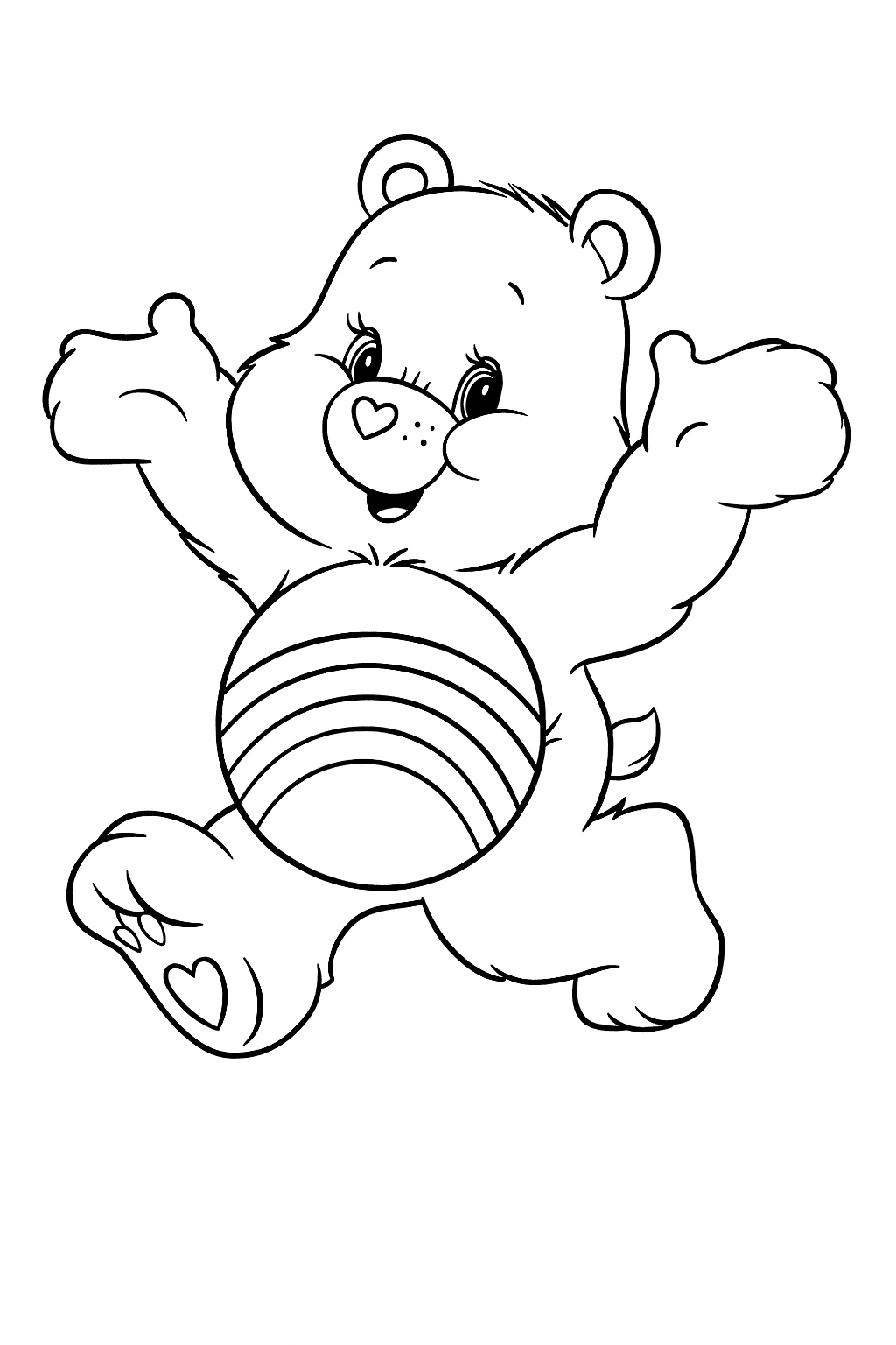 16 Desenhos de Ursinhos Carinhosos para colorir e imprimir