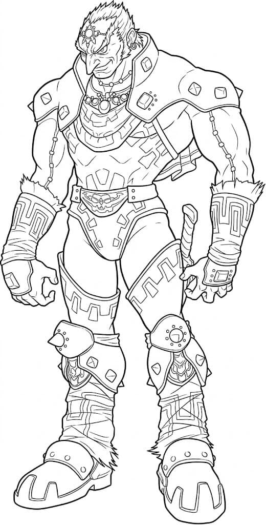 Ganondorf para colorir
