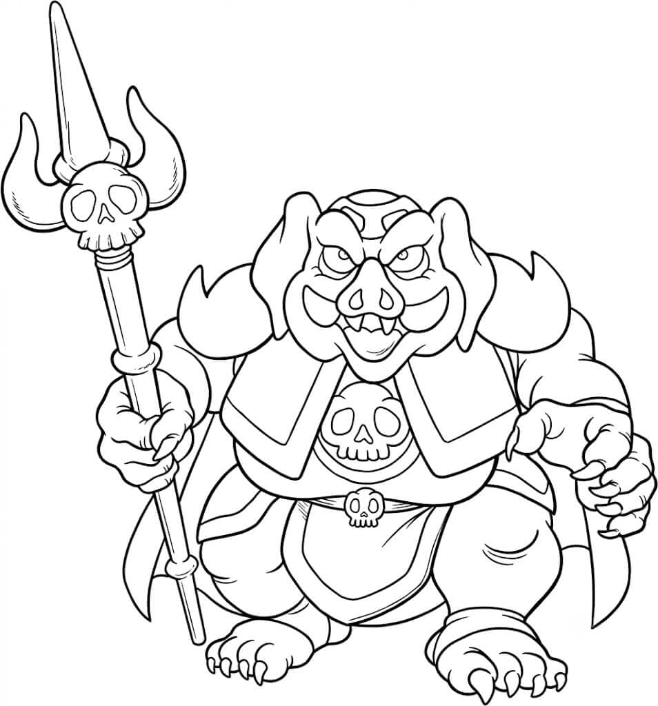 Zelda e Ganon para colorir
