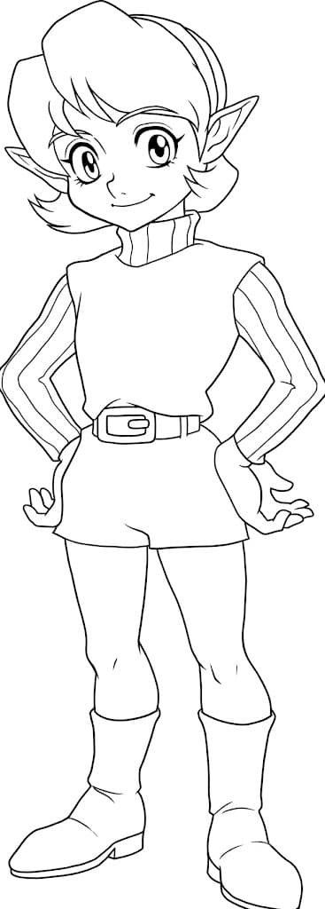 Saria para colorir