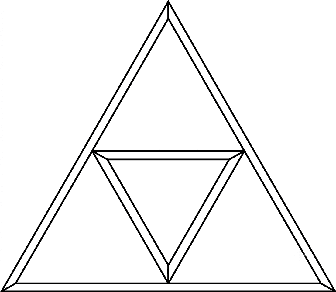 Triforce para colorir