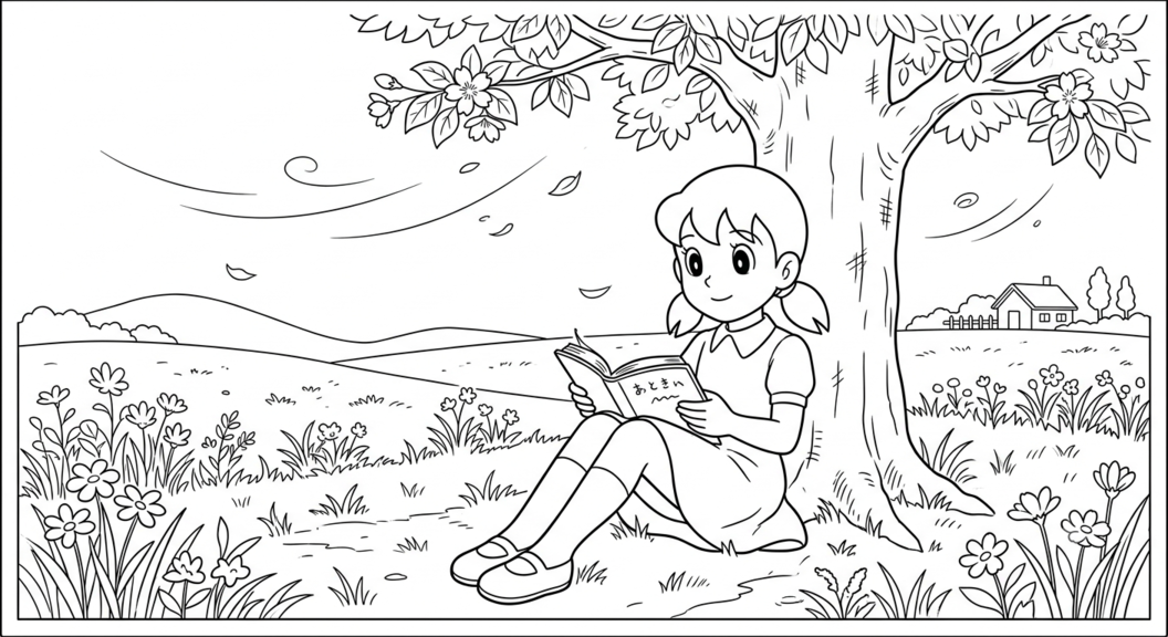 Meinina fofa anime para colorir para colorir