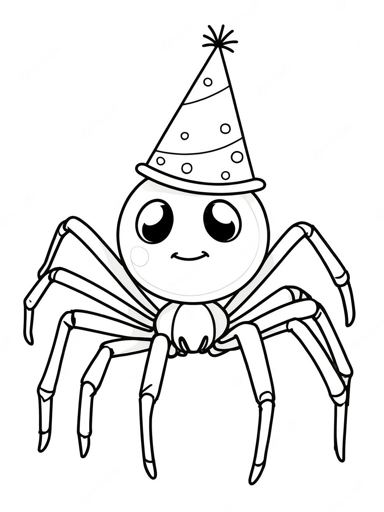 Aranha aniversario para colorir para colorir