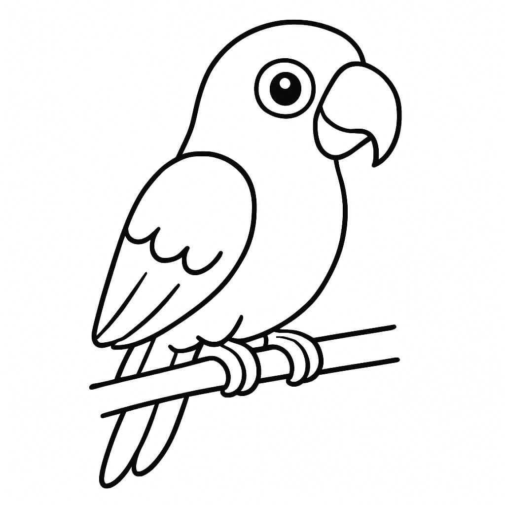 Papagaio para colorir para colorir