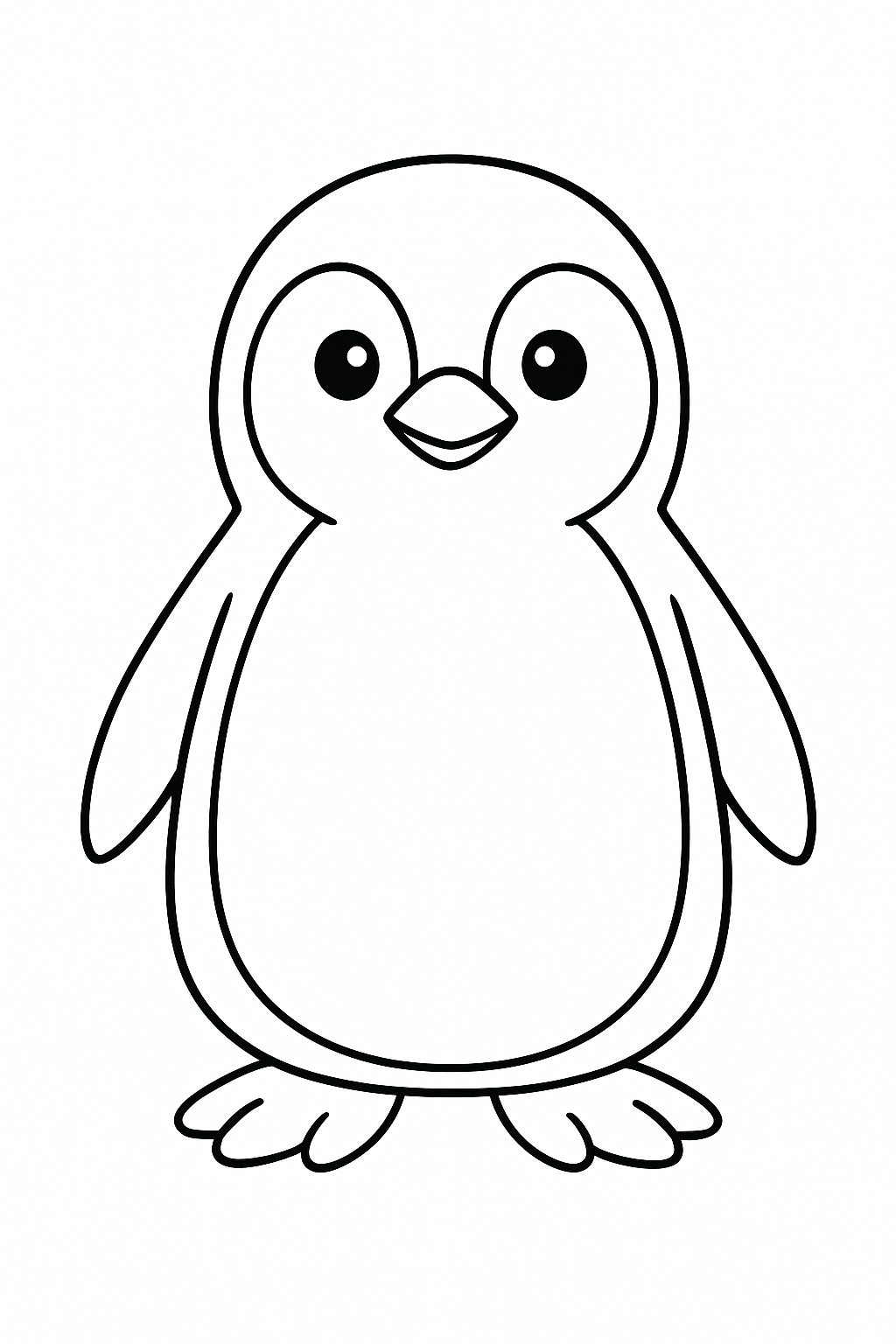 Pinguim para colorir para colorir