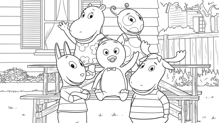 Backyardigans desenho para colorir para colorir