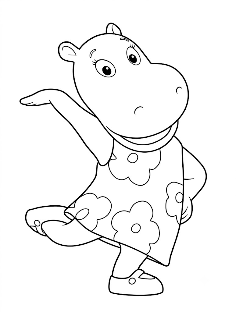 Backyardigans tasha para colorir para colorir