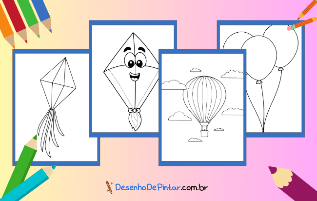 Imagem de Balão para colorir