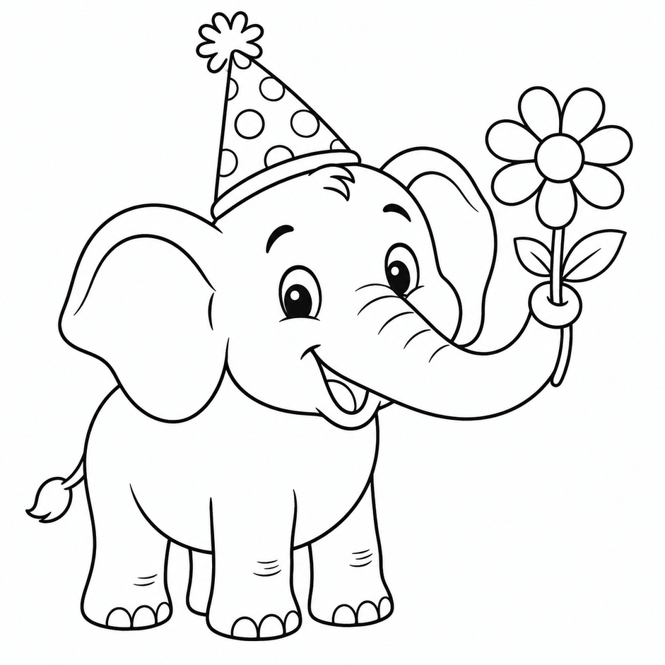 Elefante circo para colorir para colorir