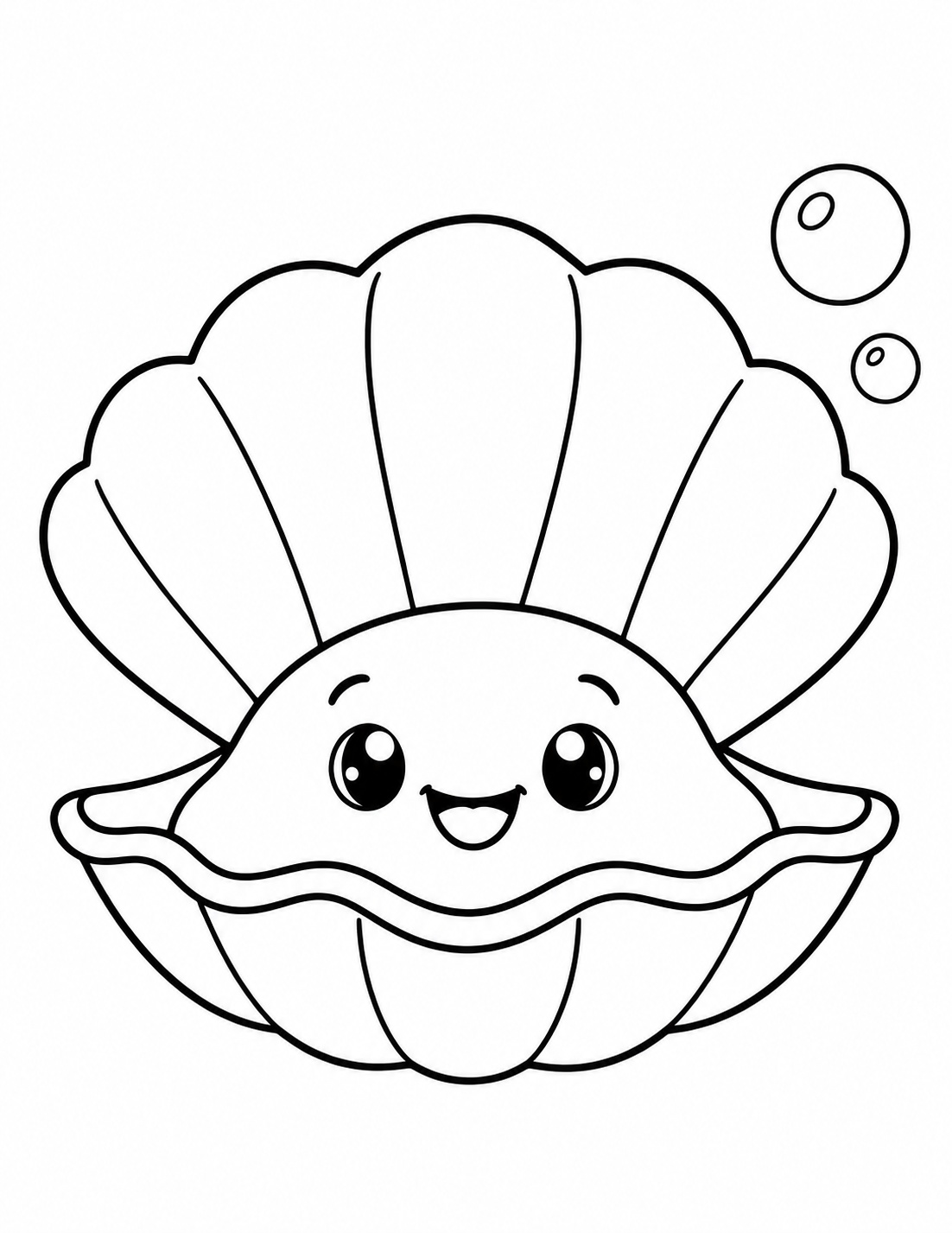 Concha bebe para colorir para colorir