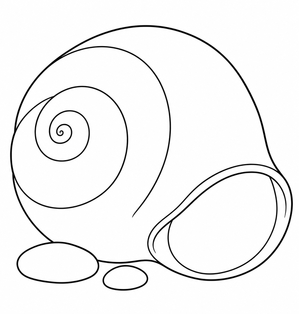 Concha em espiral para colorir para colorir