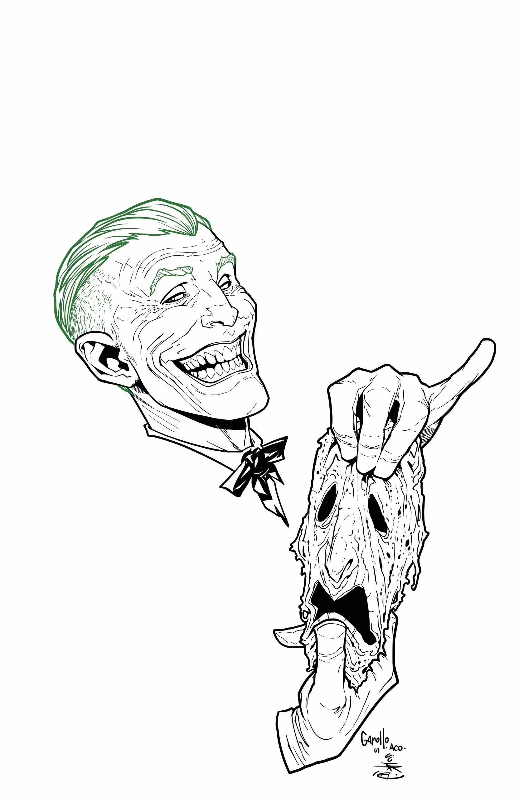 Coringa dc para colorir para colorir