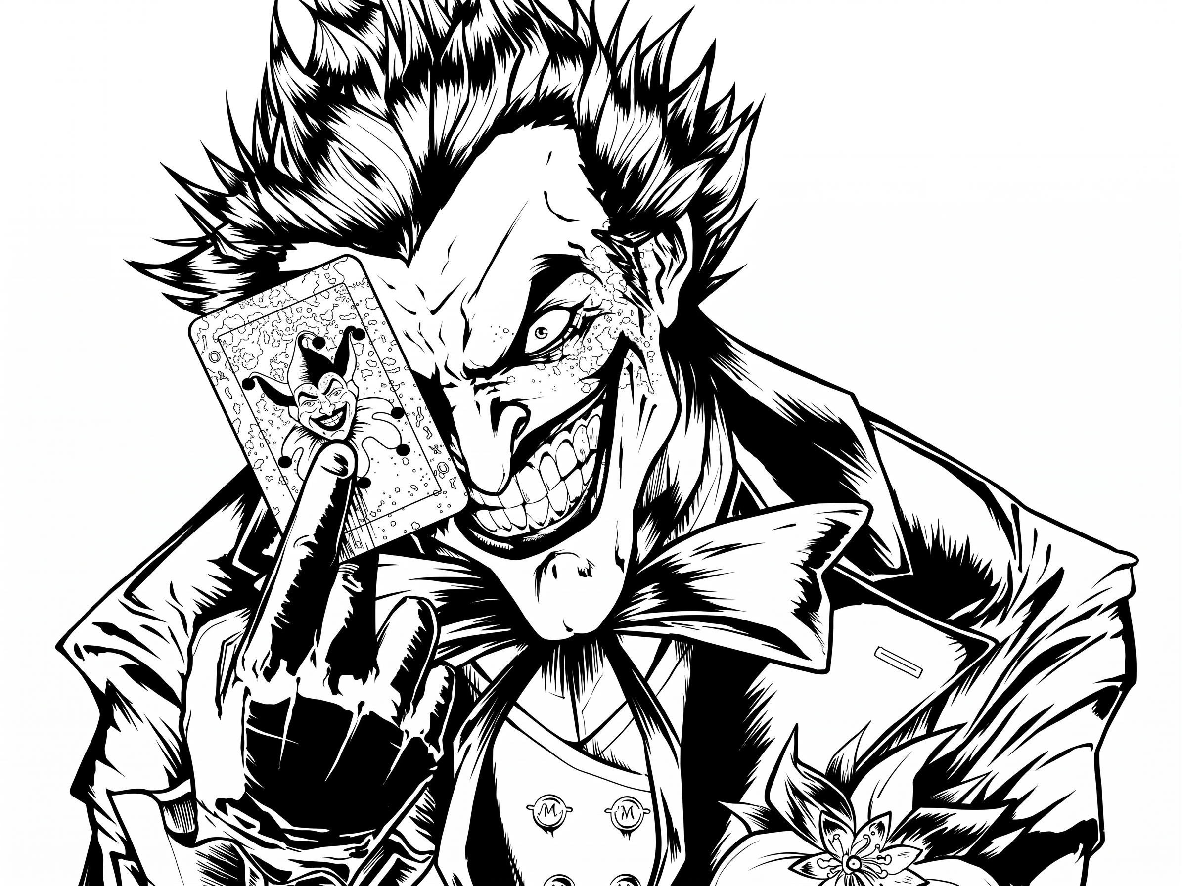 Coringa joker para colorir para colorir
