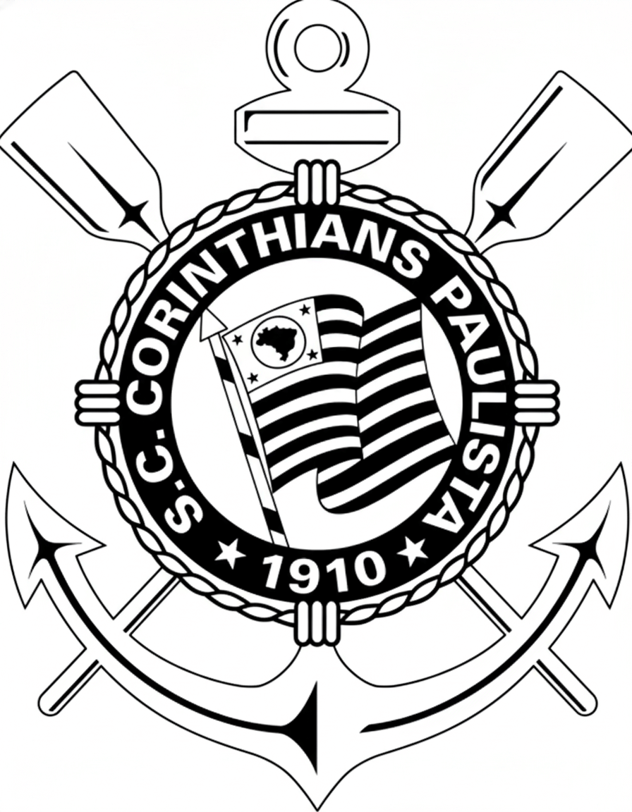 Corinthians para Colorir para colorir