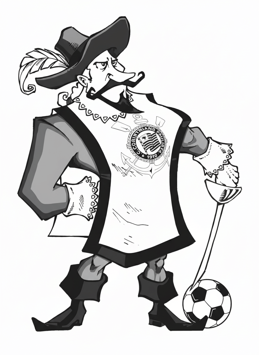 Corinthians espadachim para colorir para colorir