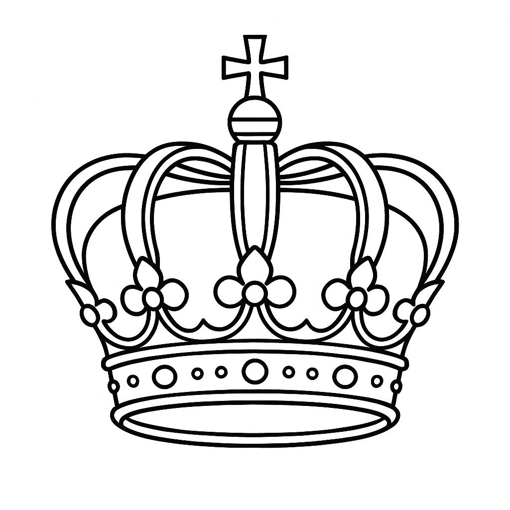 Coroadorei para colorir