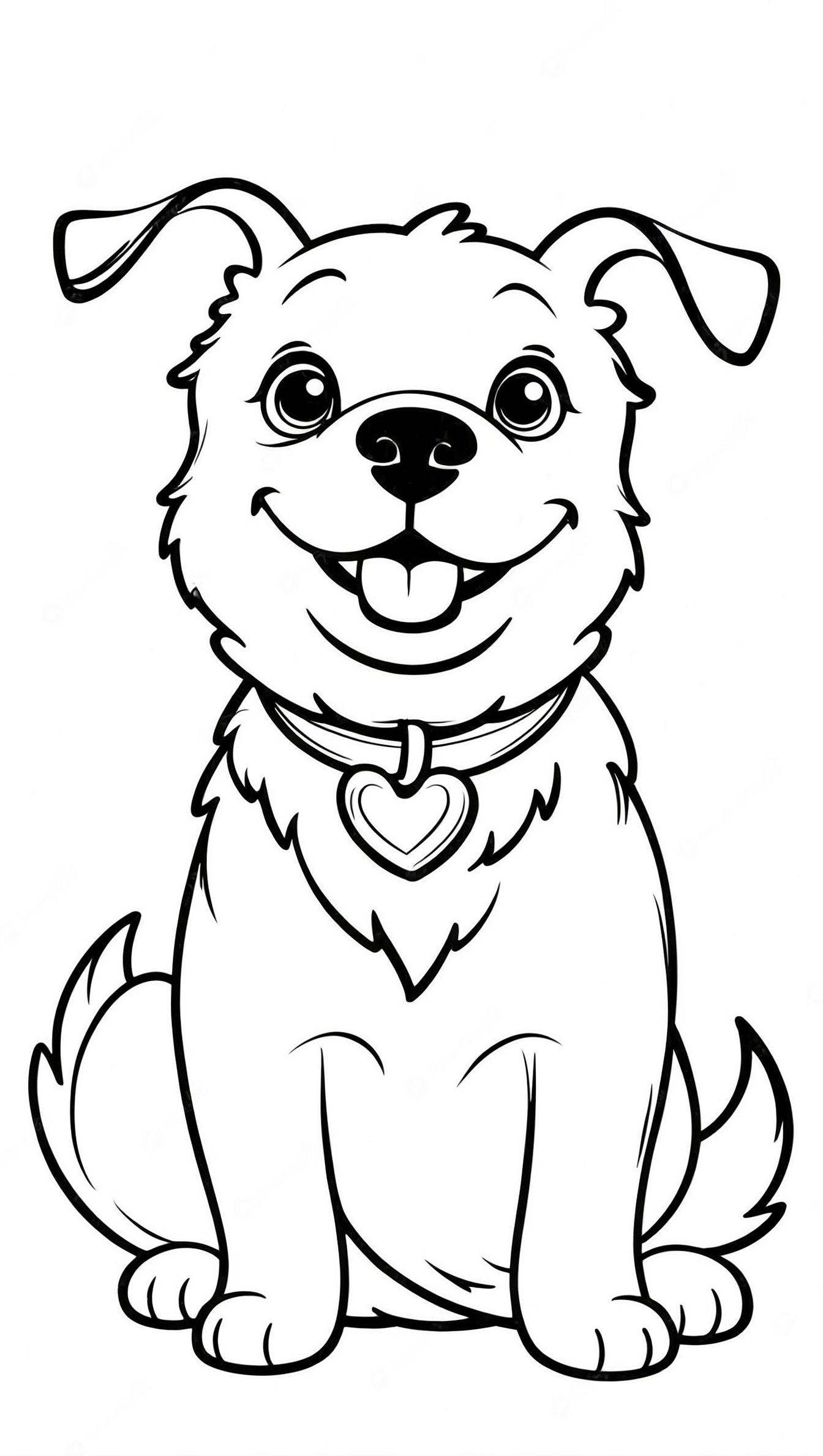 21 Desenhos De Cachorro Para Colorir