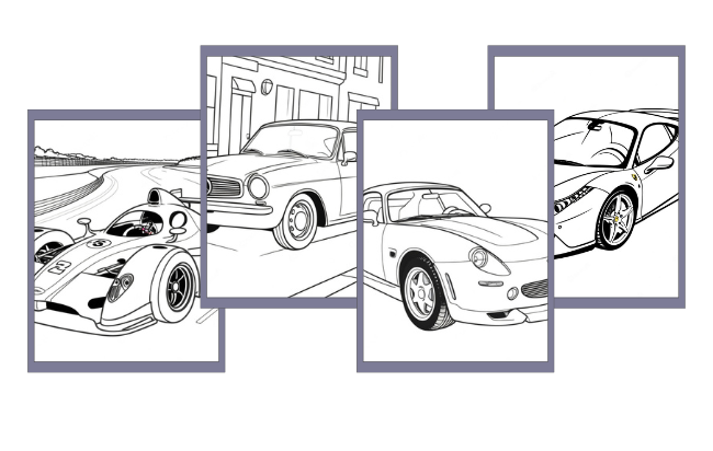 Desenhos de Carros para colorir