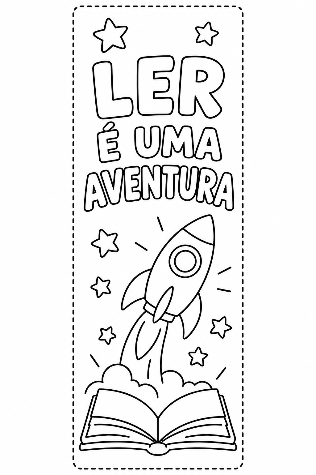 Marcador de pagina dia das criancas para colorir para colorir