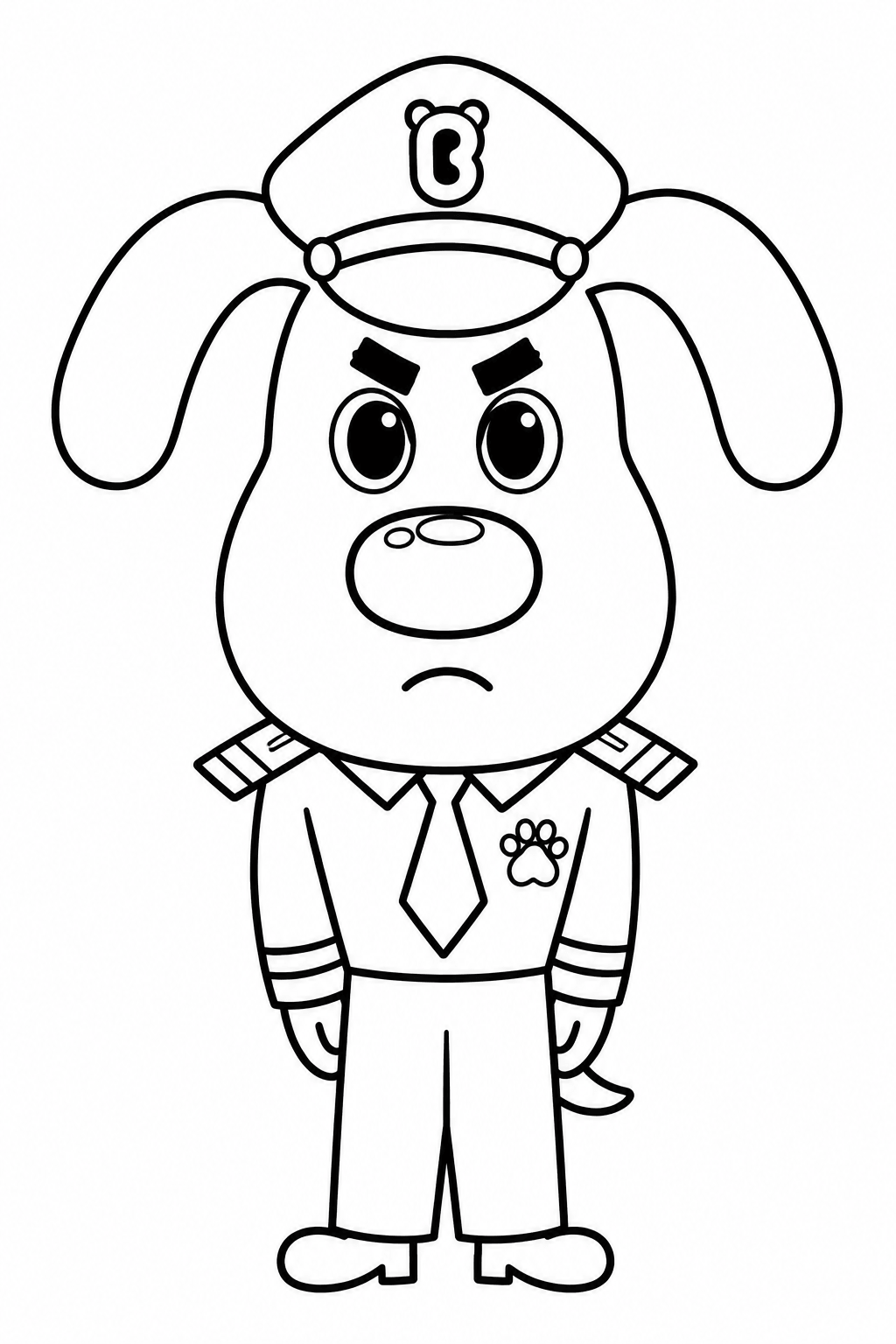 Detetive labrador desenho para colorir para colorir
