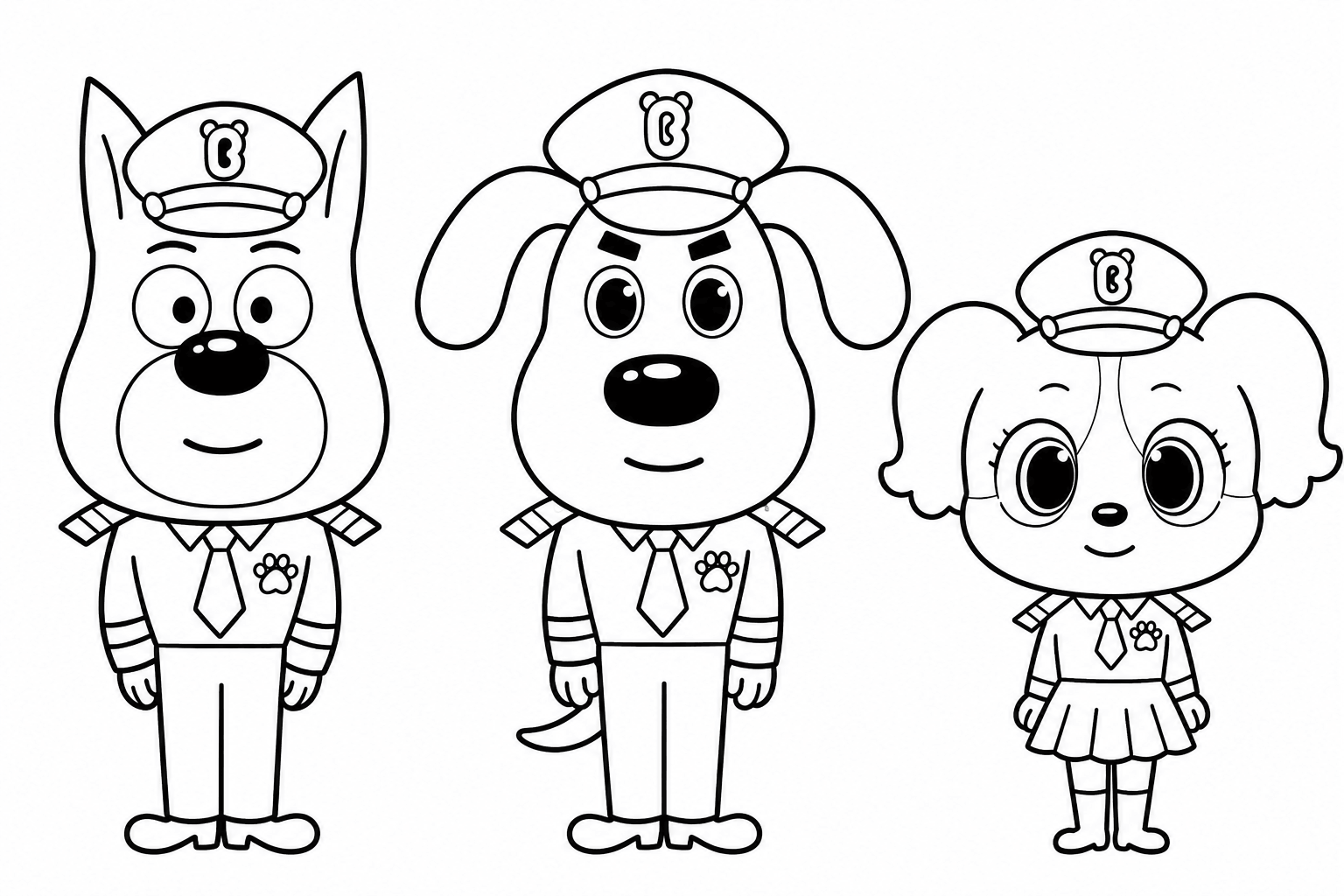 Detetive labrador personagens para colorir para colorir