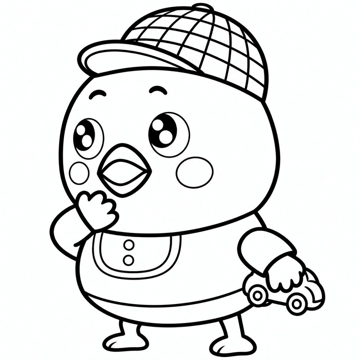 Pintinho para colorir para colorir