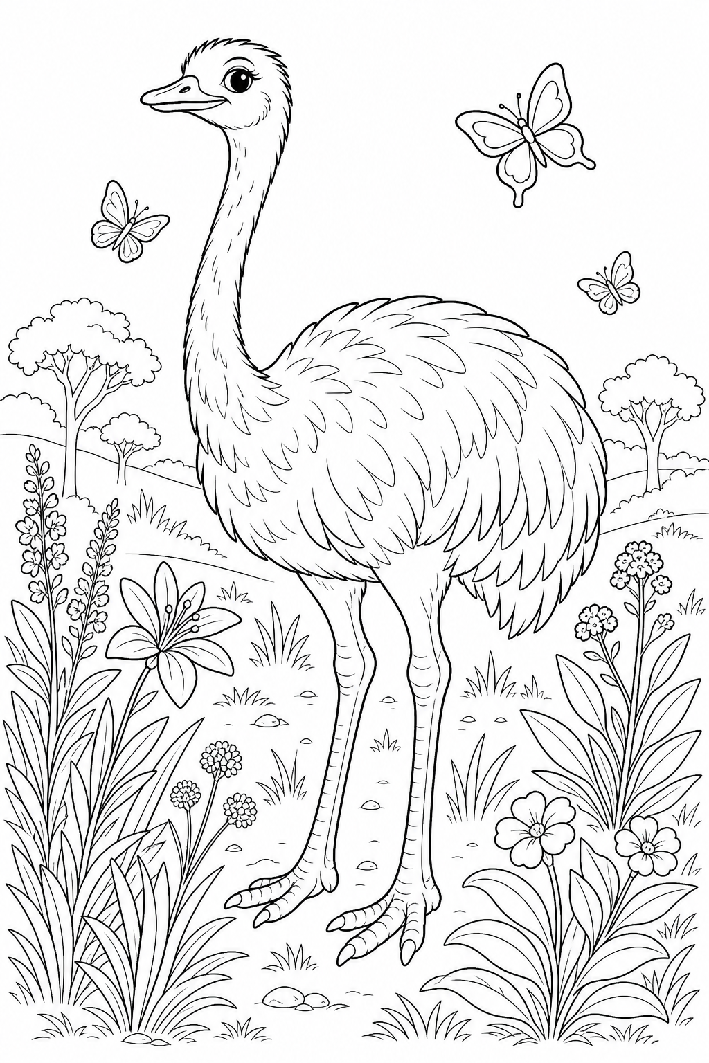 Ema com flores para colorir para colorir