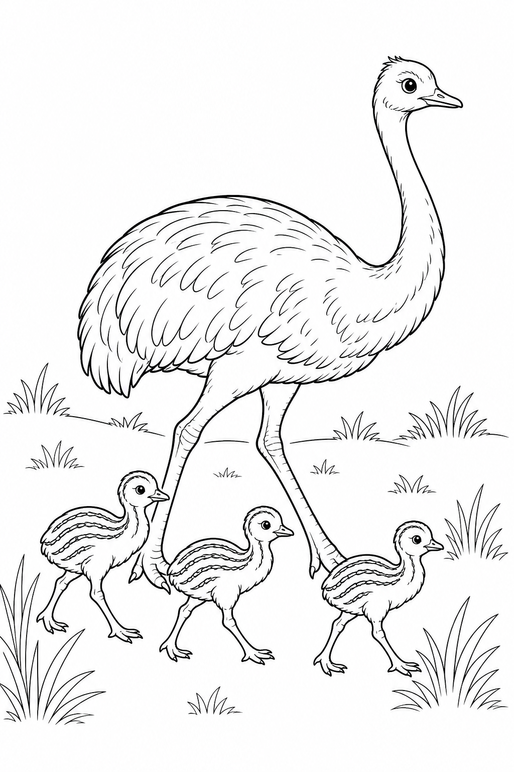 Ema em familia para colorir para colorir