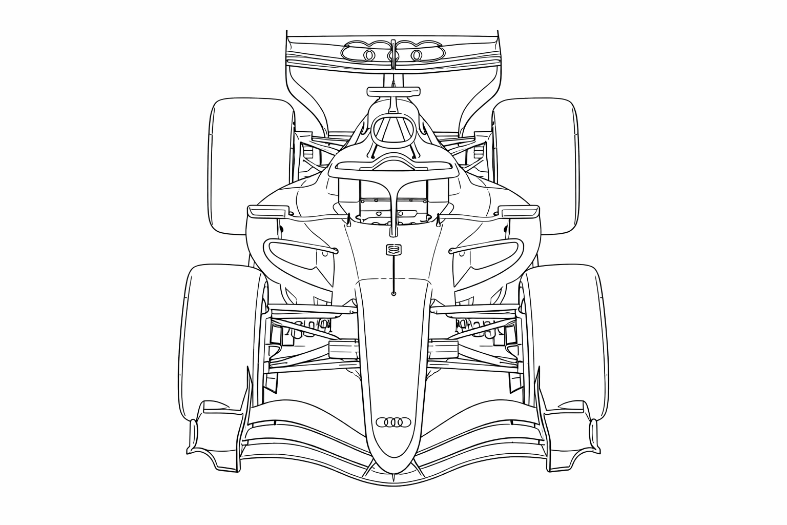 Formula 1 audi r26 para colorir para colorir