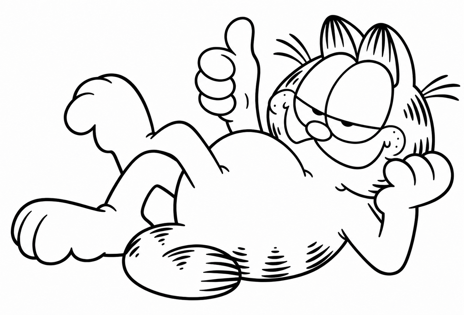 Garfield desenho para colorir para colorir