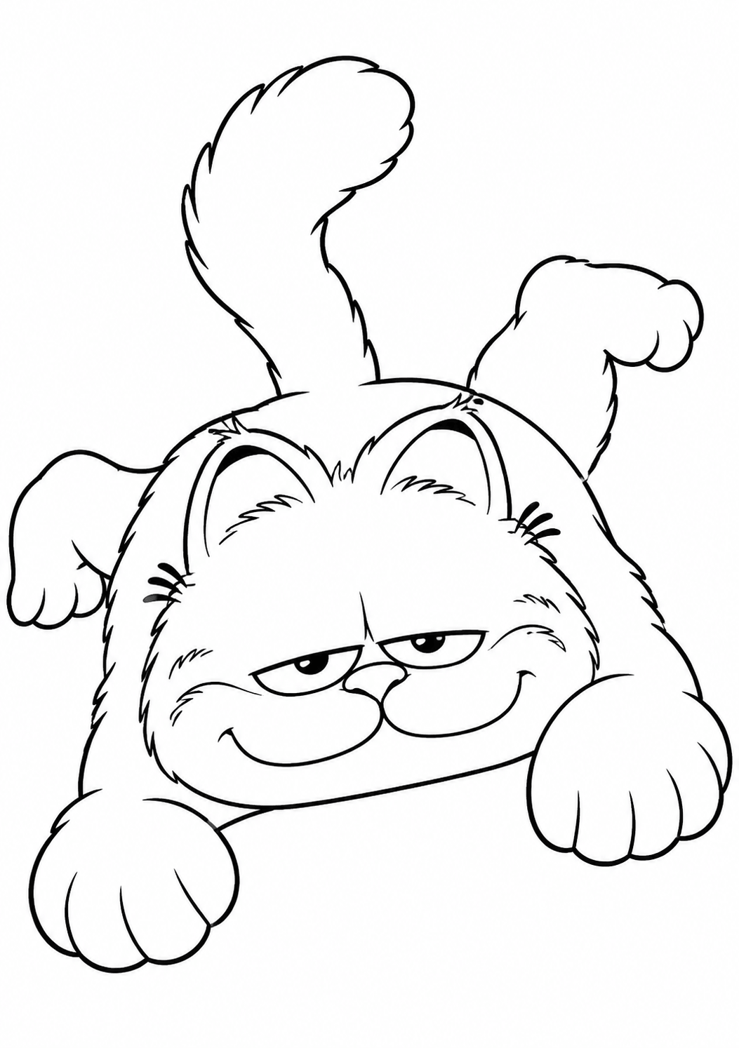 Garfield filme para colorir para colorir