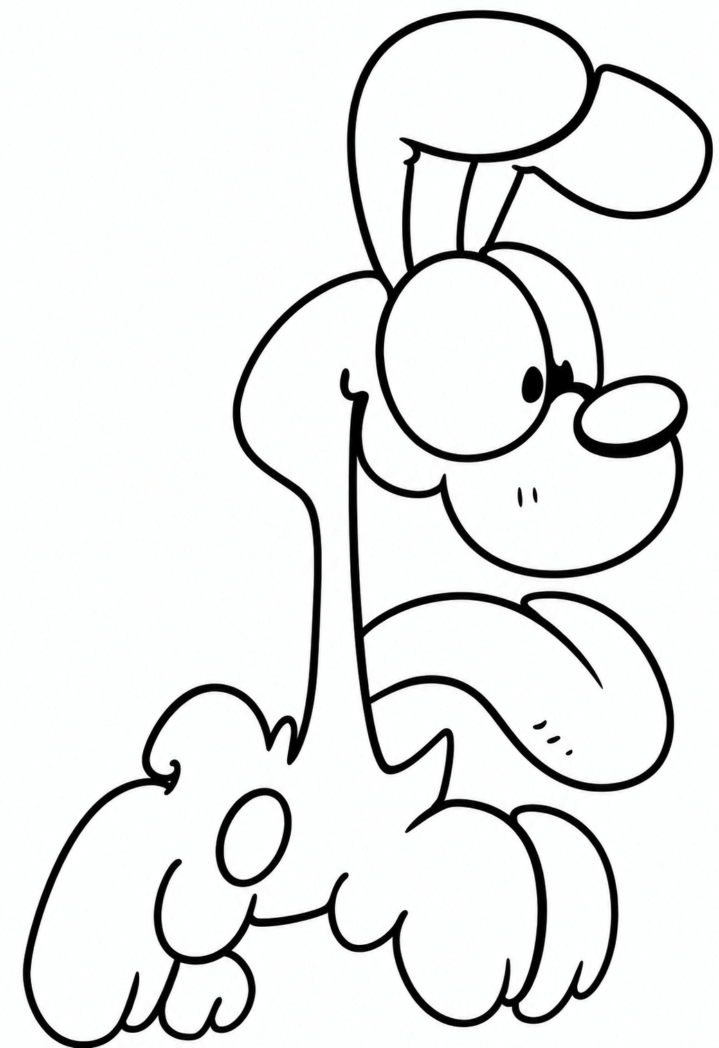 Odie para colorir para colorir