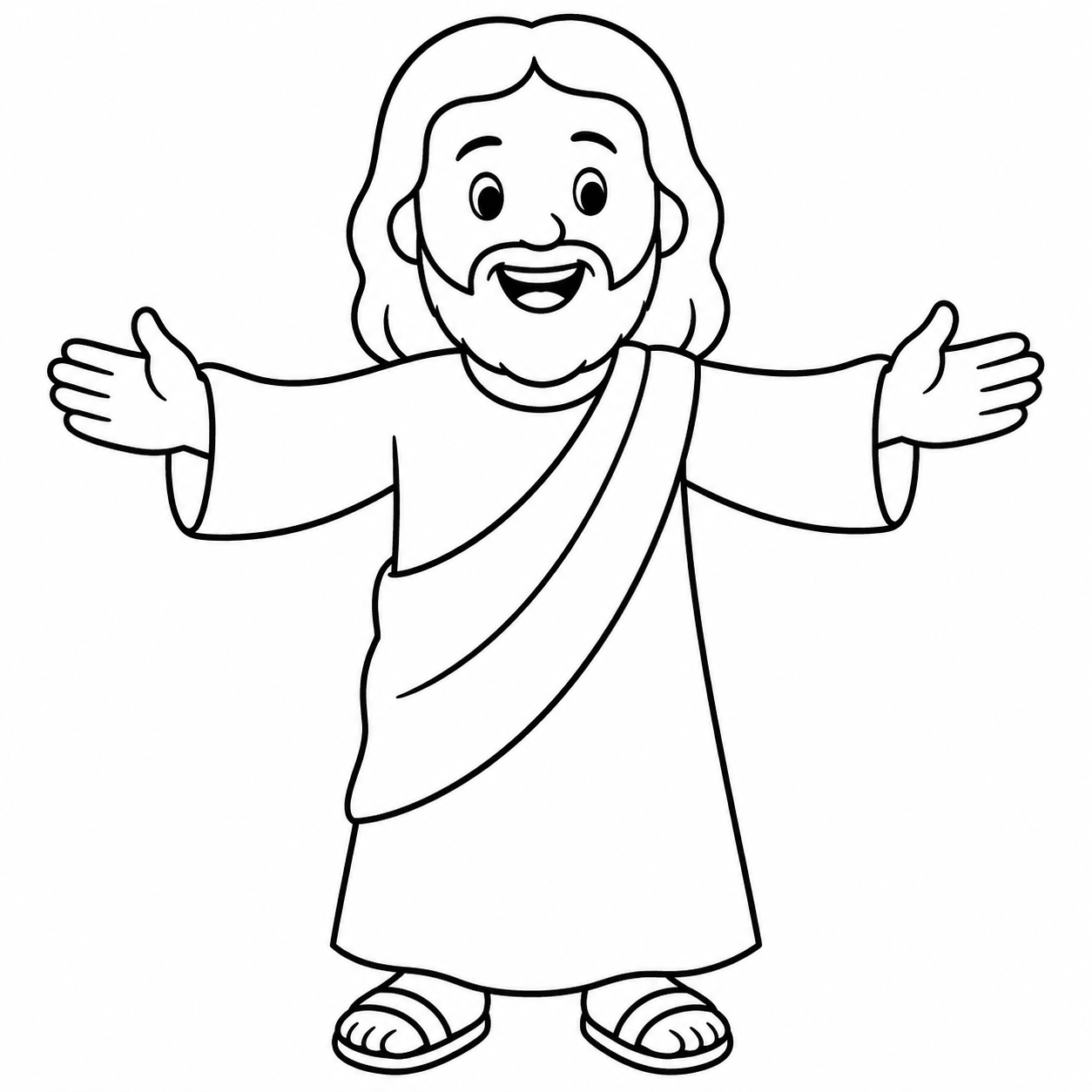 Jesus para colorir para colorir