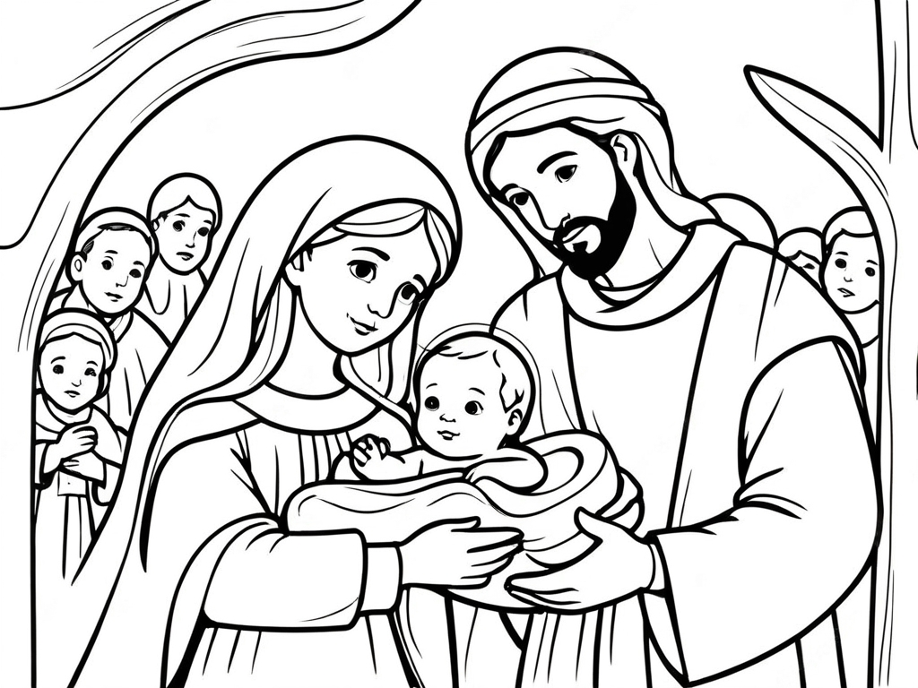 Nascimento de jesus cristo para colorir para colorir
